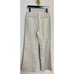 Madewell  Patch Pocket Linen Flare Trousers in Oat Color Linen Size US 2 NWT Photo 6