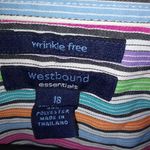 Westbound  18 Candy Striped Oxford Top Plus Photo 3