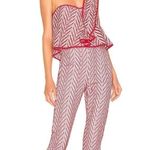 Lovers + Friends  Flint Jumpsuit in Red Size Medium Photo 0
