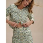 J.Crew NWT Quilted Louisa Lady Jacket in Ivory Colour Fields Liberty Floral 10 Photo 2