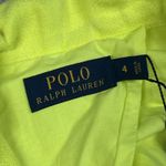 Ralph Lauren Polo  Blazer Jacket Womens 4 Neon Citrus Yellow Linen Bright New Photo 1