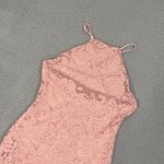 Charlotte Russe  Halter Neck Dress Women M Pink Lace Midi NEW Photo 1