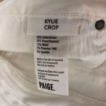 Paige  Womens Kylie Crop Jeans Optic White Size 32 Photo 4