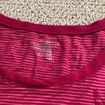Old Navy Pink Striped Long Sleeve Scoop Neck T-Shirt 100% Cotton Soft Small GUC Photo 1
