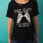 Forever 21 black distressed f21 band t-shirt Photo 0