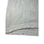 Surf Gypsy  Floral Embroidery Blush Fringe Crop Blouse Sz Small Photo 7