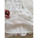 HYFVE  White Smock Tiered Spaghetti Strap Sundress Dress 100% Cotton Size M Photo 6