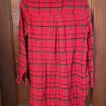 Anthropologie HOLDING HORSES Red Plaid Tunic Top Size S Photo 4