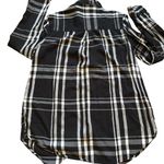 Lucky Brand Black and White Plaid Button Down Shirt Photo 1