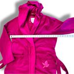 Aerie Hooded Belted Lounge Cardigan Fuchsia Pink Cotton Blend LS XL Cozy Warm Photo 6