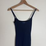 SKIMS  Dress Womens XS Navy Soft Lounge Long Slip Ribbed Bodycon Maxi Stretch Photo 4