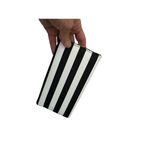 Kut From The Kloth  Black White Striped Slimfold Wallet Vegan Leather NEW Photo 8