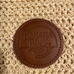 Banana Boat Woven Tote With Brown Straps & Logo Beach Travel Boho Cottage Core White Photo 3