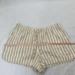 Universal Threads Universal Thread High waisted Pull On Striped Tan and White Womens Shorts XL Photo 4