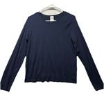 Athleta  In Motion Seamless Top Long Sleeve Size Medium Dark Blue 659709 Photo 0