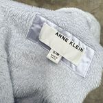 Anne Klein  gray grey plush fur collar robe Photo 2