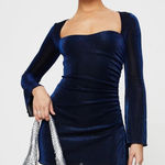 Princess Polly  long sleeve blue new years dress  Photo 0