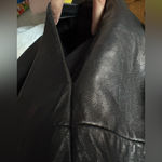 Kathy Ireland vintage Genuine Leather Jacket women plus sz 2X Classic buttons up Photo 3