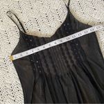 The Limited  Mesh Sequin Y2K Babydoll Cami Tank Top Black small whimsygoth fairy Photo 1