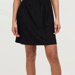 Hill House Lilou‎ Nap Dress XXS Black Jersey Smocked Mini Cross Back LBD Photo 0