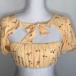 We Wore What  Lily Puff Sleeve Bikini Top Photo 4