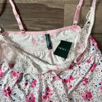 Laura Ashley Sz L Floral Pajama Tank Top Sleep Camisole Pink Photo 4