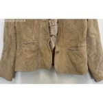 Gently used pursuits, ltd. Tan Leather Blazer, Fully Lined Photo 4