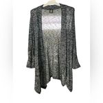 Bobeau  Black and Gray Open Cardigan Photo 1