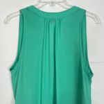 Adrienne  Sleeveless Career Wear Green Top Size M Photo 5
