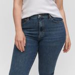 Mango MNG Slim Copped Dark Blue Jeans NWT Plus 16 Photo 7