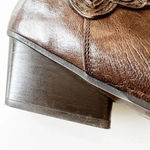 Sesto‎ Meucci Dark Brown Cutwork Boots Size 8 Women’s 7” Tall Made In Italy Lace Photo 7