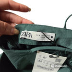 ZARA  Green High Neck Mini Dress Photo 6