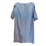 Jones New York Sundress Womens 8 Multicolor Stripe Floral Embroidered Dress Photo 3