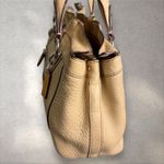 Coach Penelope Pebbled Leather Double Handles Carryall Tote Satchel Bag 13164 Photo 3