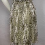 ABS Allen Schwartz A.B.S. Allen Schwartz Silk Dress Halter Deep V-Neck Cut-Out Metallic Thread Sz 8 Photo 9