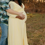 JJ's House  Dress A-Line V-Neck Floor-Length Chiffon Bridesmaid Photo 0