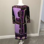 Donna Morgan  3/4 length sleeve boat neck jersey shift dress Photo 4