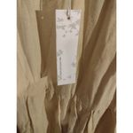 NWT Endless Blu size L Mustard Yellow Tiered Linen Blend Maxi Skirt Boho Size L Photo 3