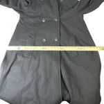 Vintage 90s DONNYBROOK Womens Full Length Wool Hooded Coat Rabbit Fur Trim Hood Black Size undefined Photo 7