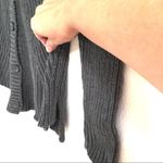 Caslon  dark gray button front cardigan MP Photo 4