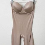Spanx [] Beige Suit Your Fancy Strapless Cupped Mid Thigh Bodysuit Shapewear XL Photo 2