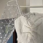 O. Vianca Sheer Shoulder Blouse Photo 2