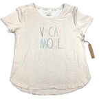 Rae Dunn Short Sleeve PJ Pajama Sleep Shirt VACAY MODE New! Photo 0