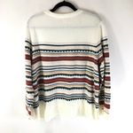 Style & Co Womens Sweater Striped Scoop Neck Studded Ivory Size 0X Photo 2