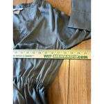 H&M HM Dress Women’s Size Small Sage Green Short V Neck Elastic Waist Silky Feel Photo 5