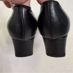 Aquatalia Black Leather Block Heel Pumps | Size 8.5 | Made in Italy Photo 5