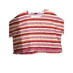 For Cynthia Striped Multicolor Linen Blend Boxy Fit Top size xl Condition: Exce Photo 4