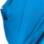 Universal Standard  Wide Neck Short Sleeve Knee Length Dress Blue Size Large Photo 7