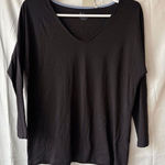 Boden Black 3/4 Sleeve V Neck Womens Size US 2 UK 6 Photo 0