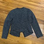 WHBM Women's Black & White Tweed Blazer Size 8 Career Casual Pockets Fitted Chic Photo 3